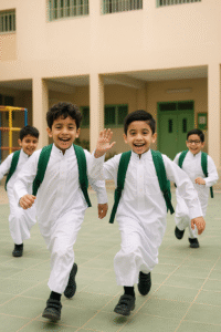 أزياء مدرسية من مريول نوري